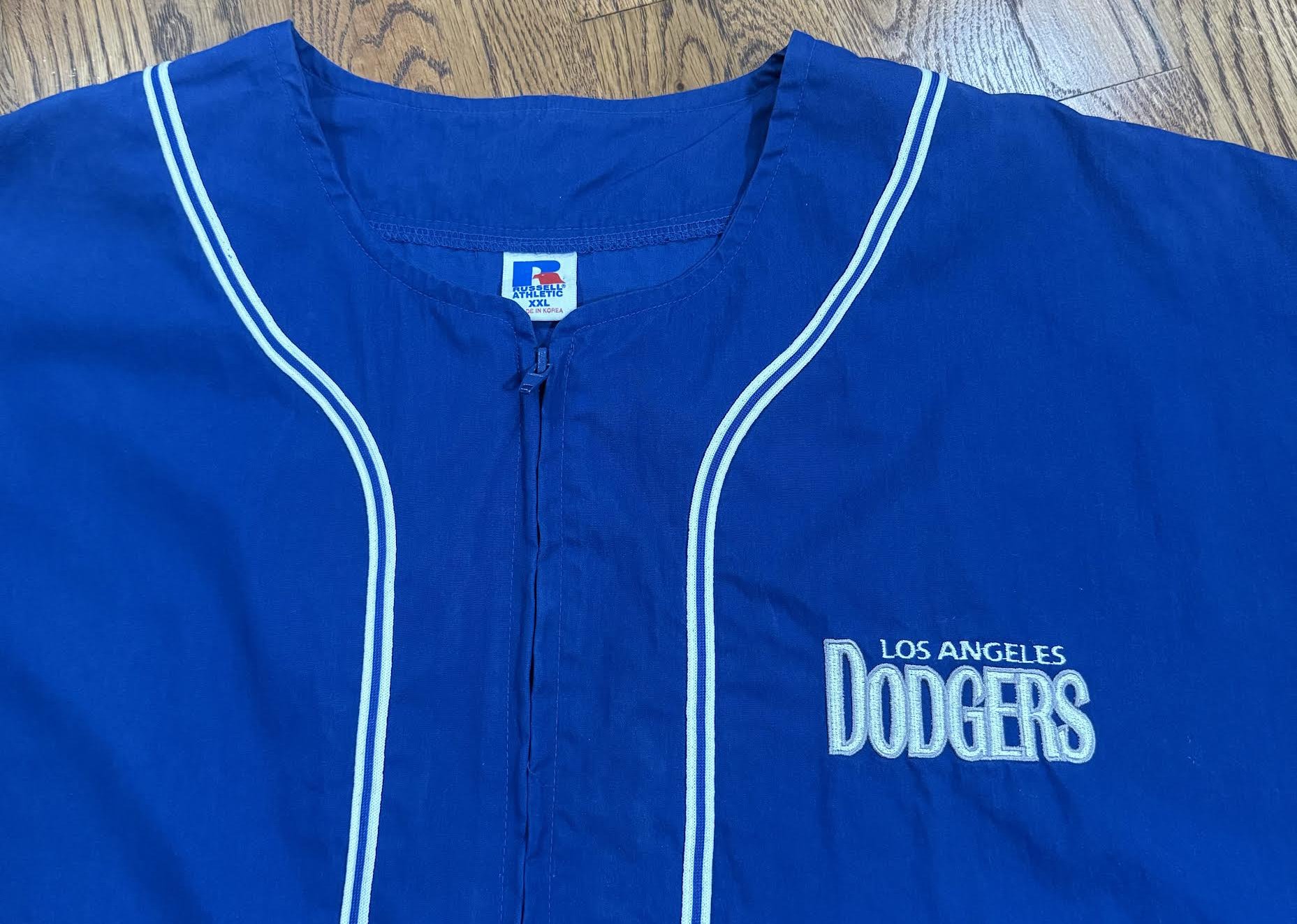 Vintage Russell Athletic Los Angeles Dodgers Full Zip Jersey (Size